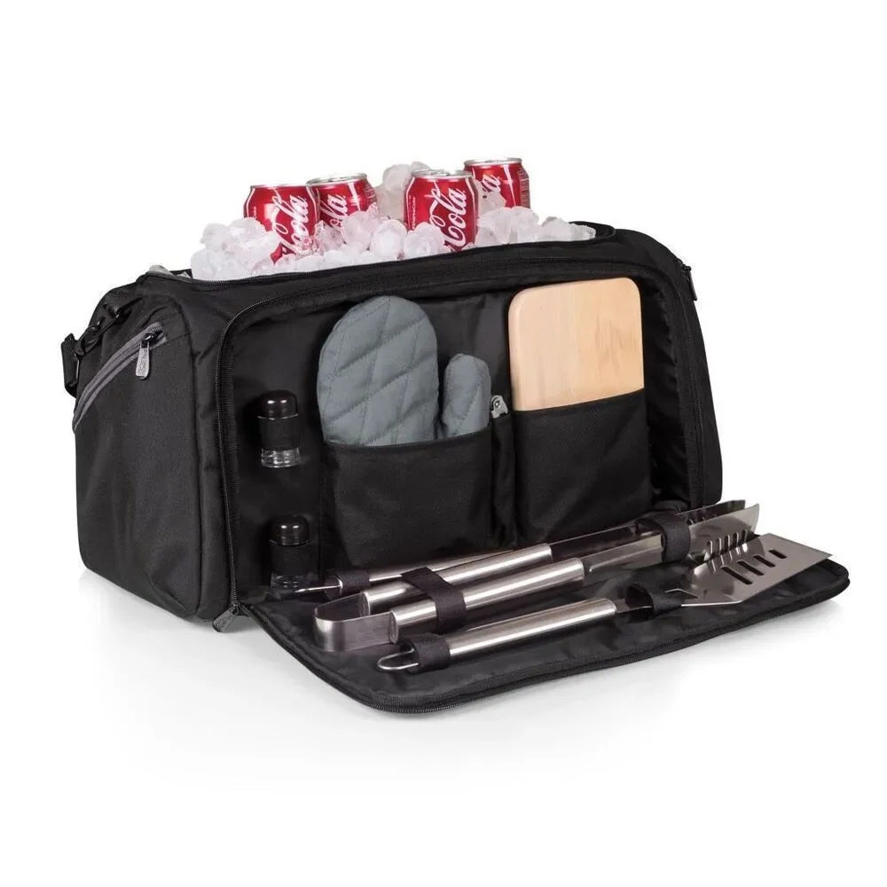 Oniva TEXAS TECH RED RAIDERS BBQ KIT GRILL SET & COOLER new